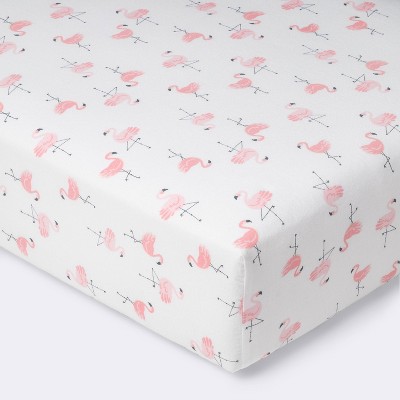 Flamingo crib sheets on sale