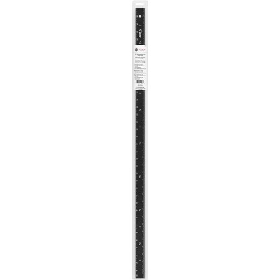 Dritz Home 36 Anodized Aluminum Straight Edge Matte Black