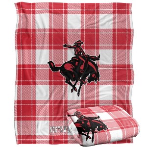 Northwestern Oklahoma State University Campus Plaid Spirit Silky Touch Super Soft Throw Blanket 50x60 - 1 of 4