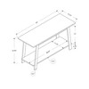 42" Modern Laminate TV Stand with Sturdy Side Legs and Open Storage for Living Room - 3 of 4