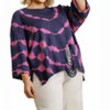 Women's Distressed Tie Dye Sweater - umgee - 3 of 4