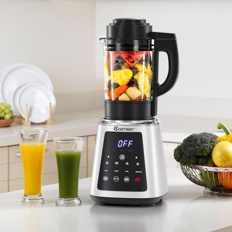 Costway Professional Countertop Blender 8-in-1 Smoothie Soup Blender with Timer, 2 of 11