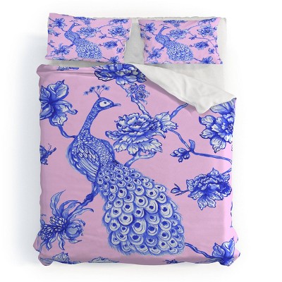 Deny Designs 3pc King Jacqueline Maldonado Chinoserie Duvet and Sham Set