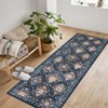Modern Area Rug Elegant Floral Durable Stain-Resistant Fabric Washable Waterproof Perfect Rug for Living Room Bedroom - 2 of 4