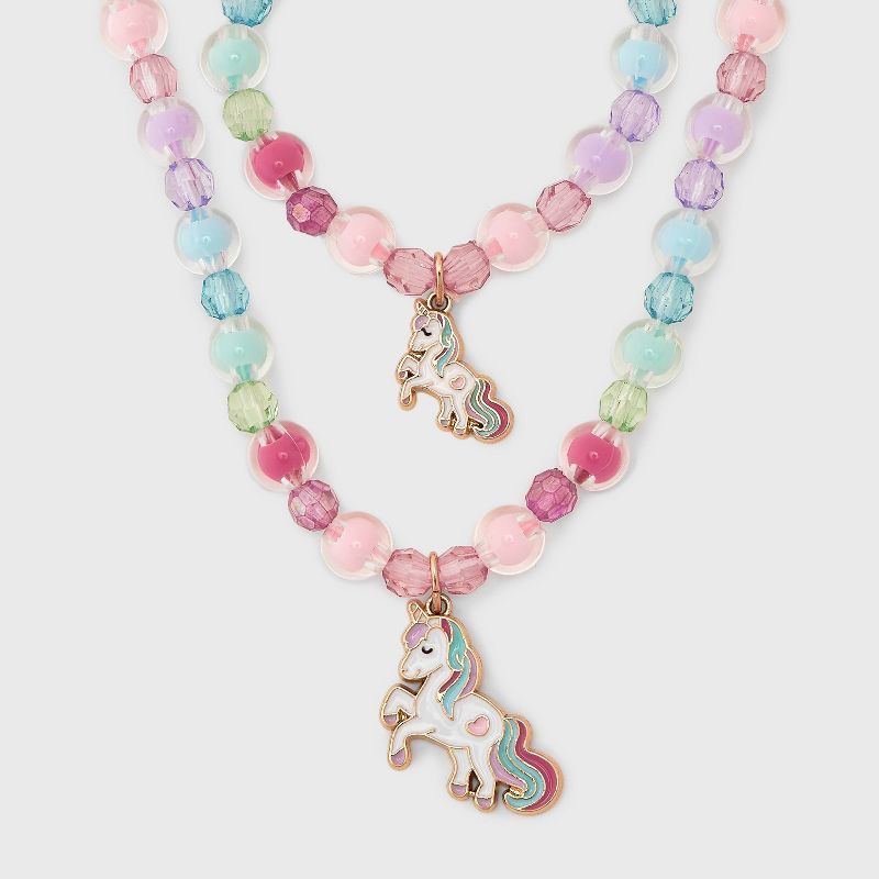 Toddler Girls&#39; Rainbow Unicorn Bracelet and Necklace Set - Cat &#38; Jack&#8482;, 1 of 5