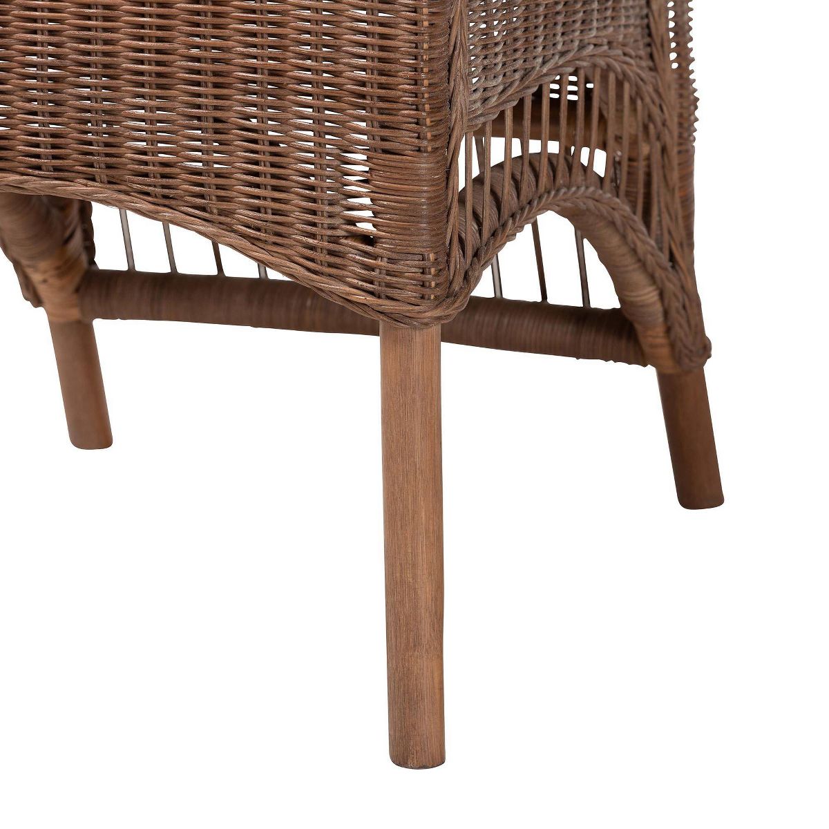 bali & pari Raya Natural Rattan Dining Chair Brown - thumbnail 4