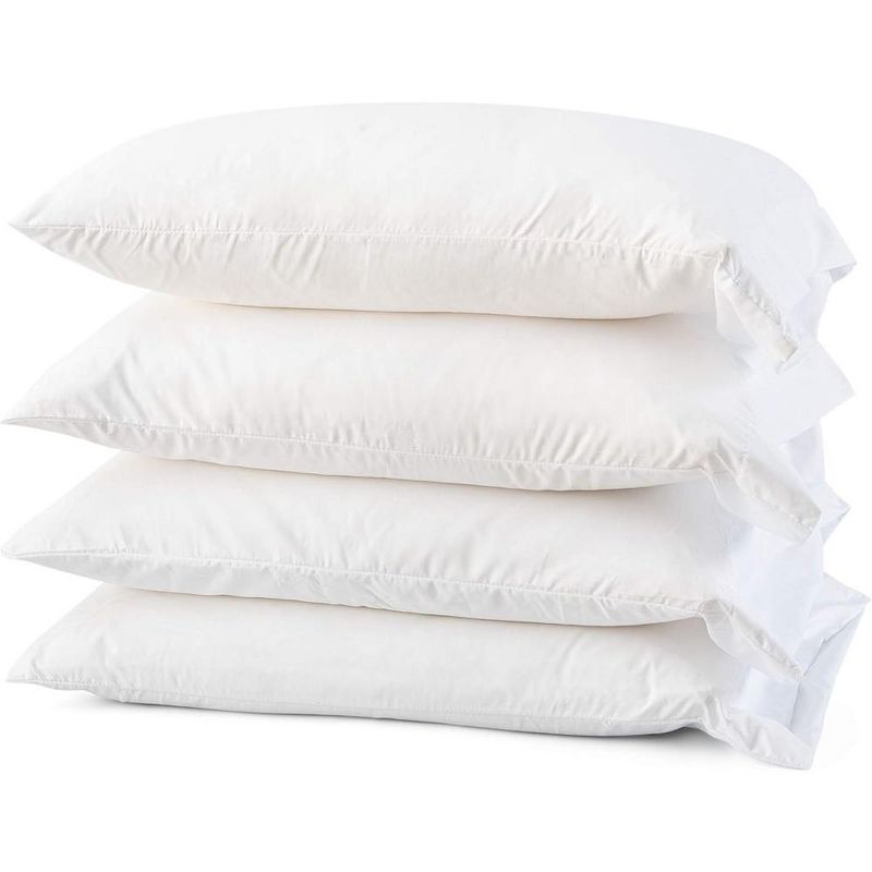 Micropuff Microfiber Hypoallergenic Pillow Cases – White (4 Pack), 1 of 9