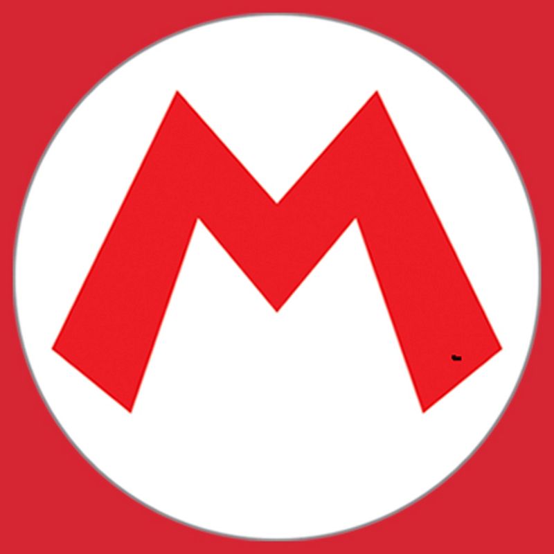 Men's Nintendo Mario Circle Icon Pull Over Hoodie, 2 of 5