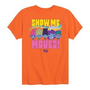 Boys' - Trolls - Show Me Your Moves Branch and Brothers Short Sleeve Graphic T-Shirt - 1 of 4