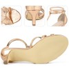 BLISSFUL STEP Polyurethane Women's Ankle Strap Open Toe Slingback Sandals - 3 of 3