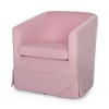 CAVINAS 27.36" Wide Accent Chair, 360-degree Swivel Chair, Velvet Wingback Chair, Living Room Chair Bedroom Chair Home Chair - 3 of 4