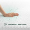 NicBex 8 Inch Gel Memory Foam and Green Tea Mattress for a Cool Sleep,Fiberglass Free,Medium Feel Mattresses,White - 4 of 4