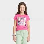 Girls' Disney Princess & Villains Short Sleeve Graphic T-Shirt - Pink