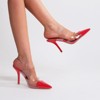 Berness Women's Canice Heart-Tipped Clear Mule Heels - 4 of 4