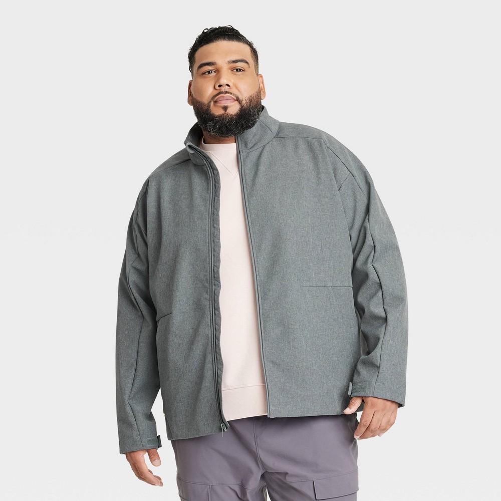 Men's Big Softshell Jacket - All in Motion™ Heathered Gray 5XL -  88057583