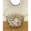 Set of 2 Round Farmhouse Aluminum Wire Decorative Bowl Silver - Olivia & May - 3 of 4