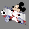 Boy's Disney Mickey Mouse Soccer France Performance Tee - 2 of 4
