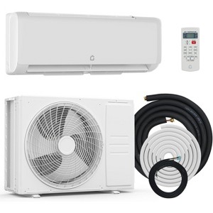 12000 BTU Wifi Mini Split AC, 22 SEER2 208-230V Inverter Ductless Wall AC w/WiFi & Alexa Compatible - 1 of 4