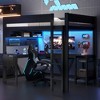 Whisen Wood Full Gaming Loft Bed with Desk, Storage Shelves, LED & Charging Station - 4 of 4