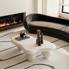 40 Inch MDF Cloud Shaped Coffee Table With 3 Ball Legs,Coffee Table Decor Ideas,Coffee Table Unique-Cuddlewood - 2 of 4