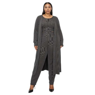 L I V D Women's Luna Three Piece Rib Set