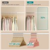 Velvet Hangers, Set of 50 Clothes Hanger with Black Swivel Hook, Non-Slip, 17.1-Inch Long for Coat, Shirt, Dress, Pants, Tie, Coral Pink - 4 of 4