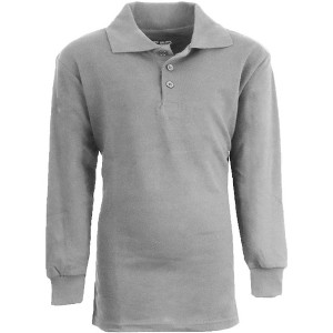 Galaxy Authentic Boy's Slim Fit  Long Sleeve Polo Shirts - 1 of 3