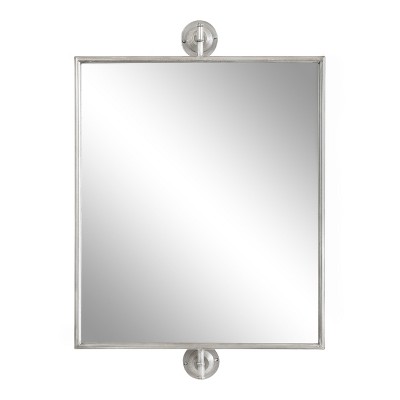 Darbridge Silver Rectangular Pivot Bathroom Vanity Mirror