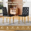 KWPZQEB Set of 4 Dining Kitchen Mid-Century Modern Chairs with Metal Legs and PU Leather Cushion for Living Room Bedroom Outdoor Lounge - 3 of 4