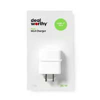 Dealworthy Single Port 20W USB-C Wall Charger Deals