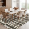 Modern Area Rugs Washable Plaid Floor Cover with Non-Slip Backing - 3 of 4