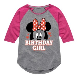 Girls' - Disney - Minnie Face Birthday Girl - 1 of 4