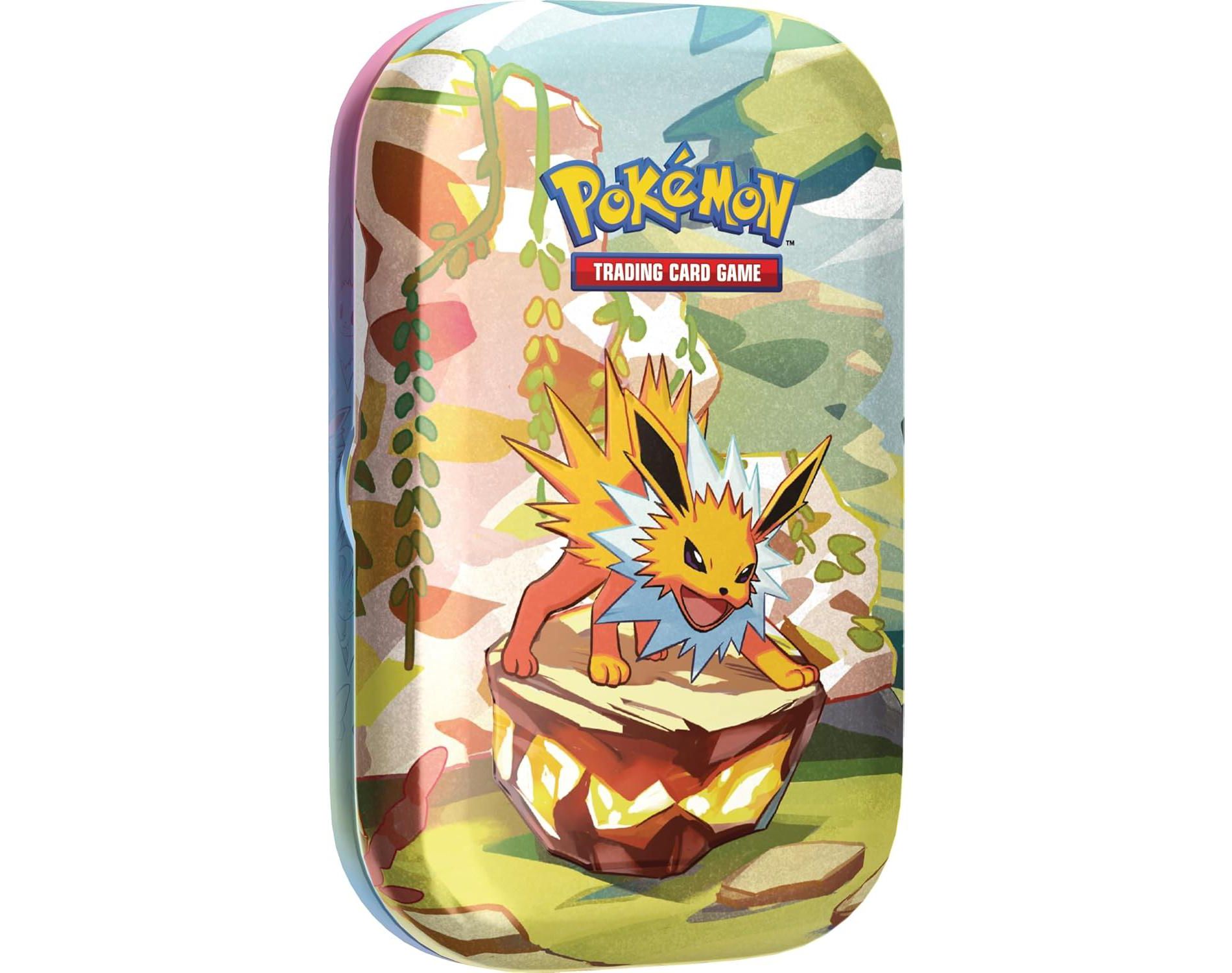 Pokemon TCG: Scarlet & Violet —Prismatic Evolutions Mini Tin - Jolteon (2 Booster Packs & 1 Coin)