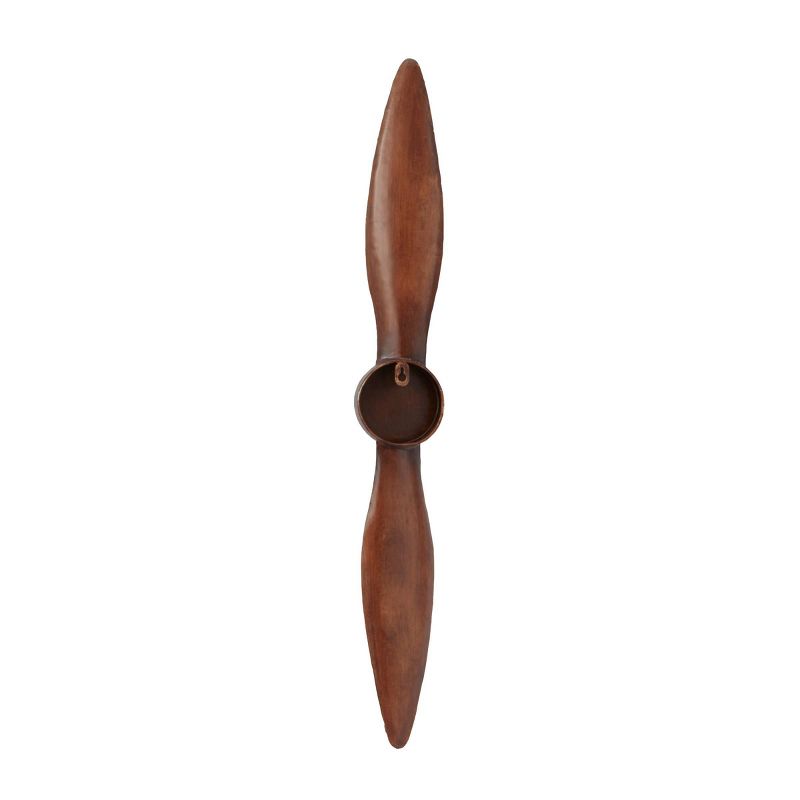 Metal Airplane Propeller 2 Blade Wall Decor with Aviation Detailing - Olivia & May, 4 of 9