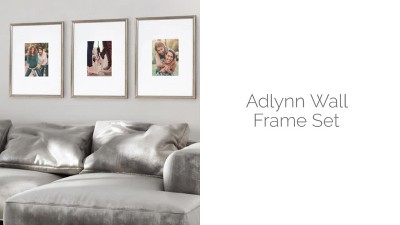 Adlynn Gold Polystyrene Wall Picture Frame Set