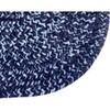 72" x 72" Chenille Tweed Collection Navy & Smoke Blue Reversible Indoor Area Utility Square Rug - Better Trends - 3 of 4