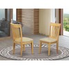 East West Furniture, Dining Chair- Oak Finish, Set of 2 - 2 of 2