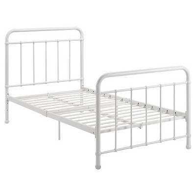 target black metal bed frame