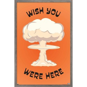 Trends International Well This Is Awkward - Wish You Were Here Framed Wall Poster Prints - 1 of 4