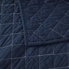 BAGOKIE Lightweight Navy Blue Diamond Quilt Set - 4 of 4