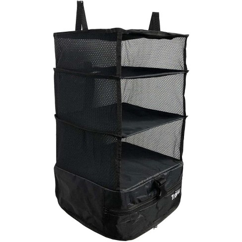 Grand Fusion Stow-n-go Space Saving Travel Luggage Organizer, Packing Cube  Built In Hanging Shelves Laundry Storage Compartment - Large – Dark Grey :  Target