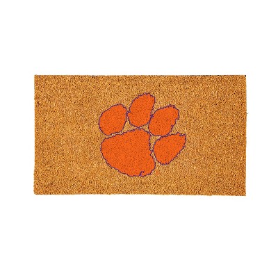 EvergreenNCAAClemson Tigers Logo Natural Coir 28 x 16 Inches Indoor Outdoor Doormat