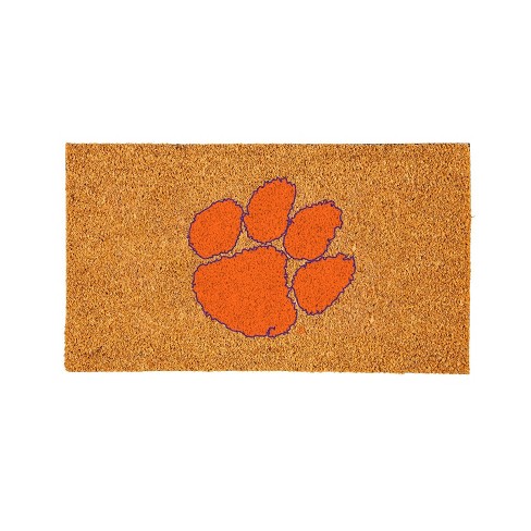 EvergreenNCAAClemson Tigers Logo Natural Coir 28 x 16 Inches Indoor Outdoor Doormat - image 1 of 4