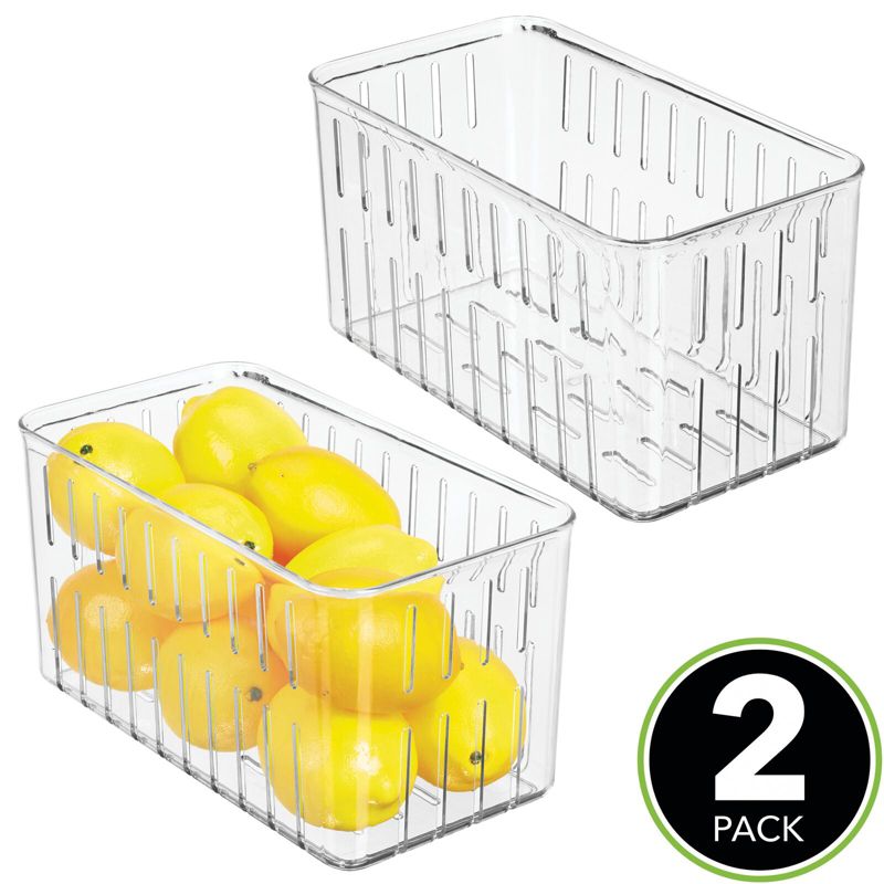 mDesign Plastic Food Cabinet Storage Organizer Container Bin, 2 of 10