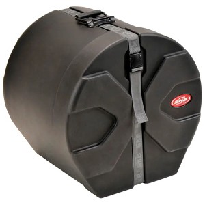 SKB 12" x 14" Floor Tom Case with Padded Interior, D-Shaped Drum Design, and Molded in Feet for Upright Positioning and Stability, Black - 1 of 3