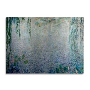 Trademark Fine Art -Claude Monet 'Waterlillies Morning II' Canvas Art - 1 of 4