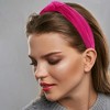 Unique Bargains Women's Velvet Knotted Headbands 1.2" Wide - 3 of 4