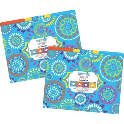 File Folders Multi Design 24 per Set Letter Size Moroccan - Barker Creek