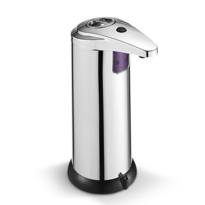 Cheer Collection Stainless Steel Touchless Soap Dispenser with Waterproof Base and Automatic Infrared Sensor