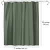 Americanflat 71x74 Solid Colors Shower Curtain - Water Resistant Shower Curtain - Polyester Fabric - 2 of 4